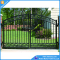 Portão aberto duplo / Portões decorativos de ferro forjado ao ar livre para pedestres Portões de jardim
